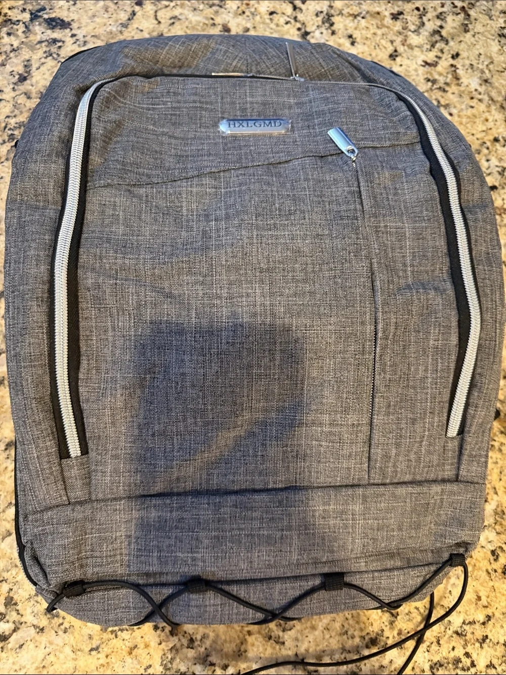 Gray Men’s Everyday Backpack - Compact Travel & Work Bag